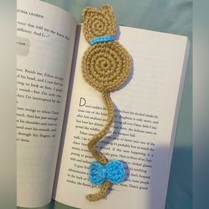 Crochet cat bookmark 🐈 📕